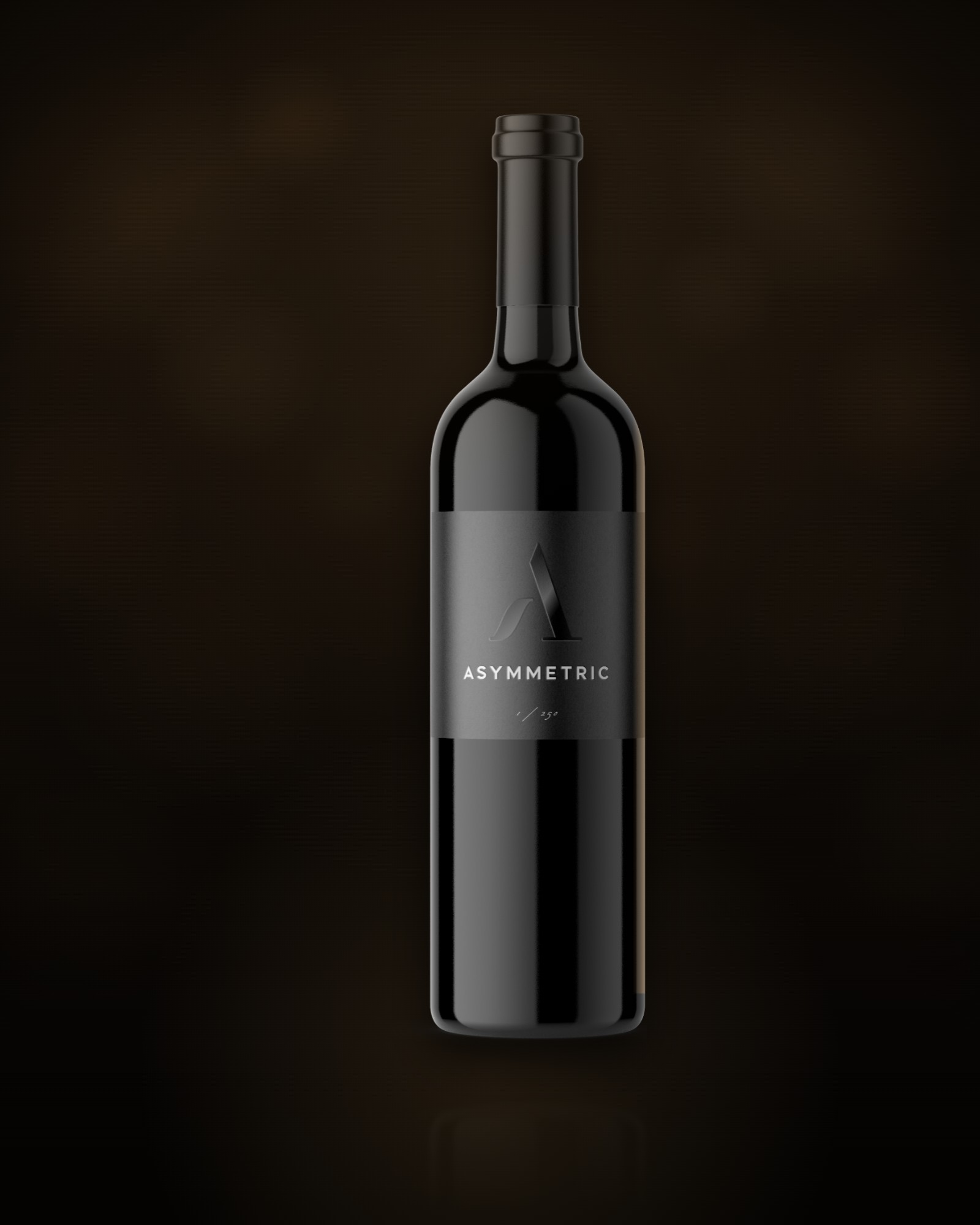 Asymmetric Cabernet Sauvignon in the cellar